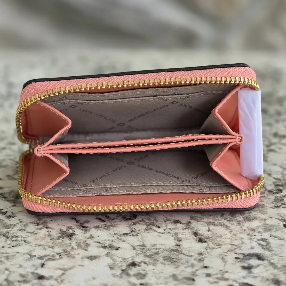 Michael Kors Jet Set Logo Medium Card Case Wallet - Picture 3 of 6